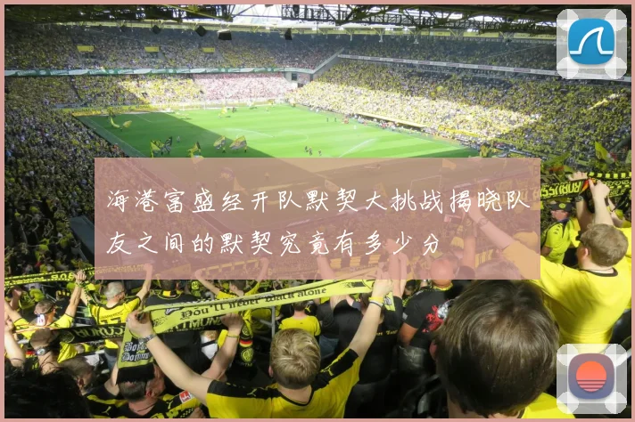 海港富盛经开队默契大挑战揭晓队友之间的默契究竟有多少分